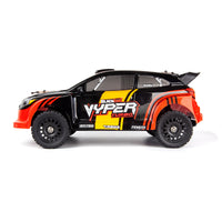BlackZon - Vyper RX Turbo 1/16 4WD 2S Brushless Rally Car - Red/Orange
