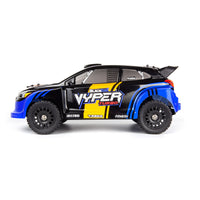BlackZon - Vyper RX Turbo 1/16 4WD 2S Brushless Rally Car - Blue/Orange