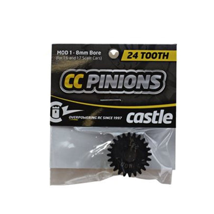 Castle Creations - CC Pinion 24T - Mod 1 8mm Bore - Hobby Recreation Products
