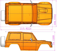 Carisma - MSA-1E 2.0 Mitsubishi Pajero XL-W Painted Body Set