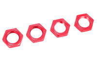 Corally - Wheel Nut - Serrated - Aluminum - Red - 4