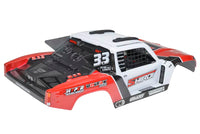 Corally - Polycarbonate Body Shiroi+ Driver Interior + Roll Cage + Body Accessories - Decals - Red - Cut - 1pc