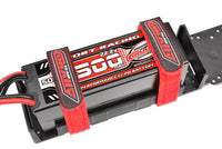 Corally - Pro Battery Straps - 300x20mm - Metal Buckle - Silicone Anti-Slip Strings - Red - 2 pcs