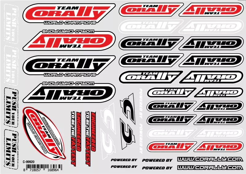 Sponser Sticker Sheet, Precut - 210x148mm - 1pc| Hobby Recreation Products