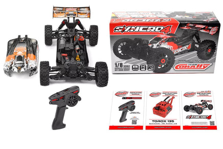 Corally - Syncro-4 1/8 4S Brushless Off Road Buggy, RTR, Orange - Hobby Recreation Products