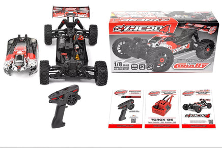 Corally - Syncro-4 1/8 4S Brushless Off Road Buggy, RTR, Red - Hobby Recreation Products