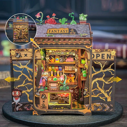 Cutebee - Fantasy Plant Shop Book Nook - Hobby Recreation Products