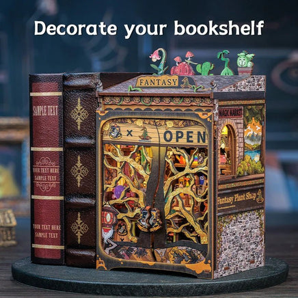 Cutebee - Fantasy Plant Shop Book Nook - Hobby Recreation Products