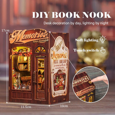 Cutebee - Memories Music Bookshop Book Nook - Hobby Recreation Products