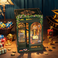 Cutebee - Owl Bookstore Book Nook - Hobby Recreation Products
