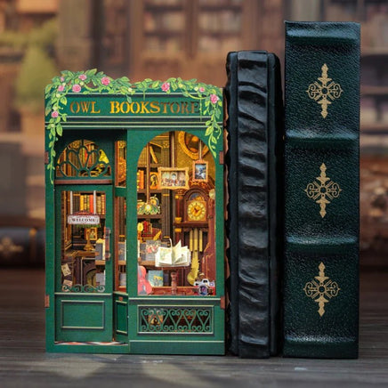 Cutebee - Owl Bookstore Book Nook - Hobby Recreation Products