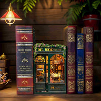 Cutebee - Owl Bookstore Book Nook - Hobby Recreation Products