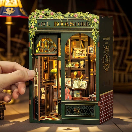 Cutebee - Owl Bookstore Book Nook - Hobby Recreation Products