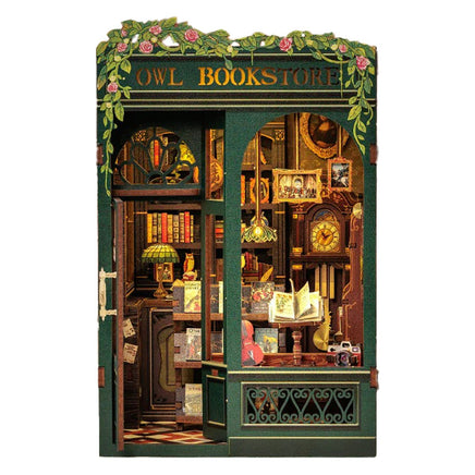 Cutebee - Owl Bookstore Book Nook - Hobby Recreation Products