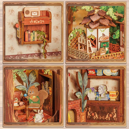 Cutebee - Squirrel Collector Book Nook - Hobby Recreation Products