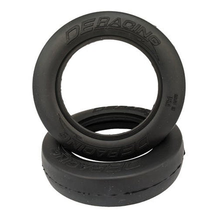 DE Racing - Accelerator LP Low Profile Drag Racing Front Tires / With Inserts / Clay Compound - Hobby Recreation Products