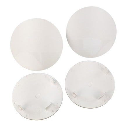 DE Racing - Snap - In Mud Plugs for Speedway Wheels (White) - Hobby Recreation Products