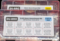 Dubro - 2-56 Hardware Assortment Kit, 180pcs