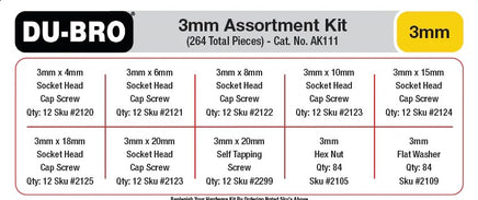 DUBAK111-3mm-Hardware-Assortment-Kit,
