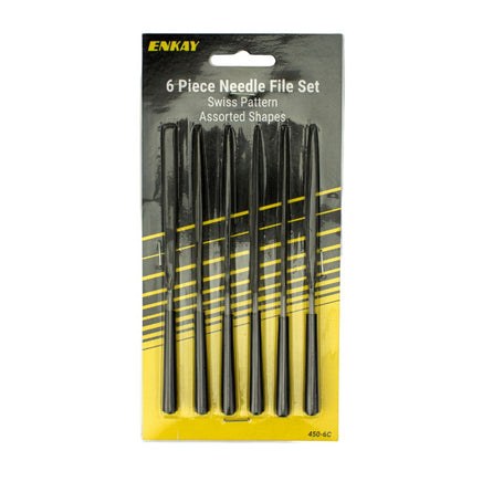 Enkay - 6pc Needle File Set, Carded - Hobby Recreation Products