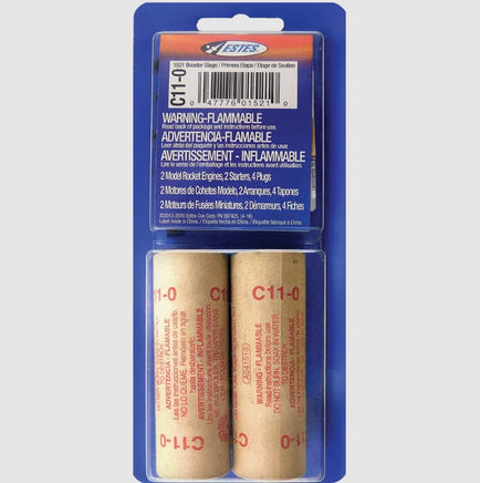 Estes Rockets - C11 - 0 Model Rocket Engines 24mm (2pk) - Hobby Recreation Products