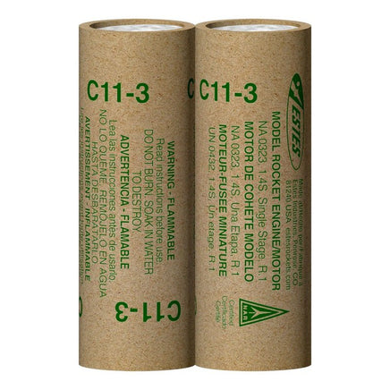 Estes Rockets - C11 - 3 Model Rocket Engines - Hobby Recreation Products
