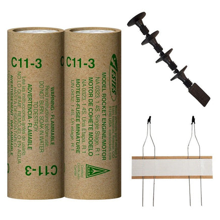 Estes Rockets - C11 - 3 Model Rocket Engines - Hobby Recreation Products