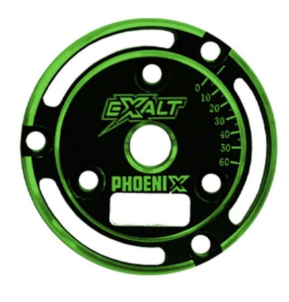 Exalt - Black Phoenix Endplate with Green Chamferred Edges - Hobby Recreation Products