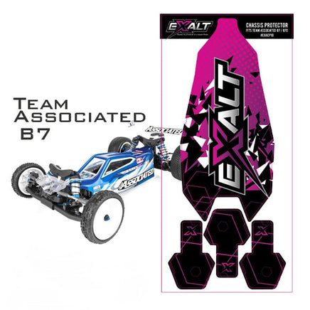 Exalt - Chassis Protector Skins, for AE B7 D/C - Hobby Recreation Products