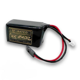 Exalt - X - Rated 2S LiPo Hump Receiver Battery (Kyosho/Tekno) (7.4V/2400mAh) w/Futaba Connector - Hobby Recreation Products