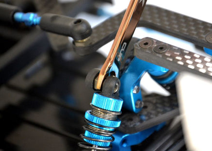 Exotek Racing - 4mm Turnbuckle Wrench w/4.75 Cup Popper, Polished Steel - Hobby Recreation Products