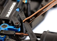 Exotek Racing - 4mm Turnbuckle Wrench w/4.75 Cup Popper, Polished Steel - Hobby Recreation Products