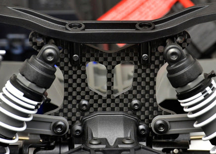 Exotek Racing - Carbon Fiber Shock Tower, Front, for 4WD Slash/Rally - Hobby Recreation Products