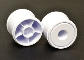 Exotek Racing - F1 1/10 Disk Wheels, Rear, White, 1 Pair for Use with Exotek F1 Tires Only - Hobby Recreation Products