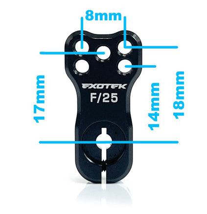 Exotek Racing - Heavy Duty Racing Servo Horn, 7072 F/25 - Hobby Recreation Products