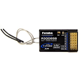 Futaba - R3006SB T - FHSS S.Bus 6 - Channel Telemetry Receiver (2.4GHz) - Hobby Recreation Products