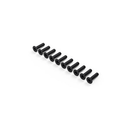 Gmade - 3x12mm Flat Head Hex Wrench Bolt (10 screws) - Hobby Recreation Products