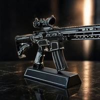 GoatGuns - AR-15 Black with White Cel Shade Diecast 1:3 Scale Model