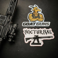 GoatGuns - AR-15 Black with White Cel Shade Diecast 1:3 Scale Model