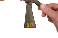 GoatGuns - 1/3 Scale Die Cast M16A1 Vietnam Rifle Grenadier Model, Green - Hobby Recreation Products