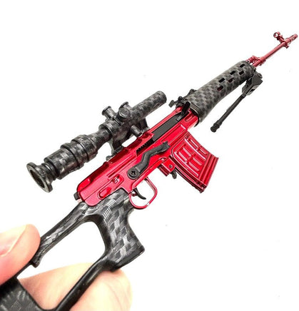 GoatGuns - 1/4 scale die cast metal Special Edition "Red Team" SVD Sniper Rifle model. - Hobby Recreation Products