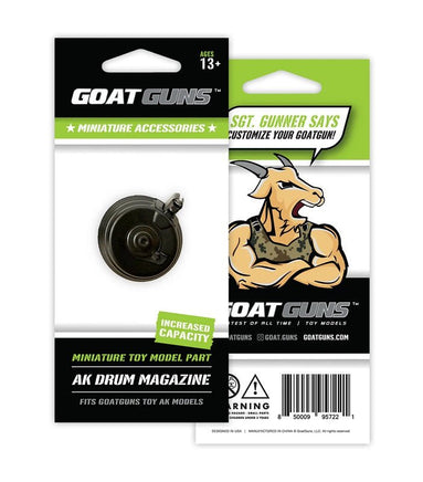 GoatGuns - Mini AK Drum Magazine, Fits AK47 Models - Hobby Recreation Products