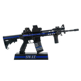 GoatGuns - Mini AR - 15 in Thin Blue Line SWAT Theme - Hobby Recreation Products