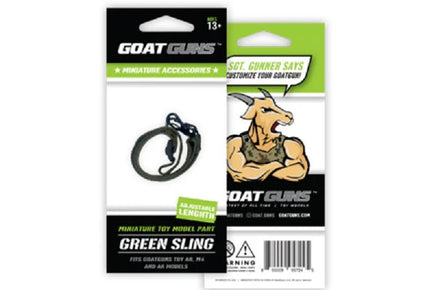 GoatGuns - Miniature Sling, Green, Adjustable, for Mini AR & AK - Hobby Recreation Products