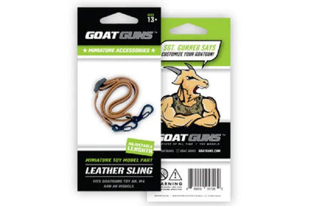 GoatGuns - Miniature Sling, Leather, Adjustable, for Mini AR & AK - Hobby Recreation Products