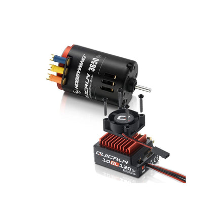 Hobbywing - Quicrun 10BL120 Sensored G2 ESC + 3650 SL 10.5T G2 Motor Combo - Hobby Recreation Products