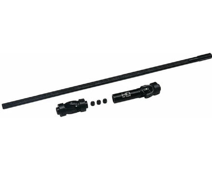 Hot Racing - Black Cut to Length Center Driveline with Scale U - Joints, 262mm - Hobby Recreation Products