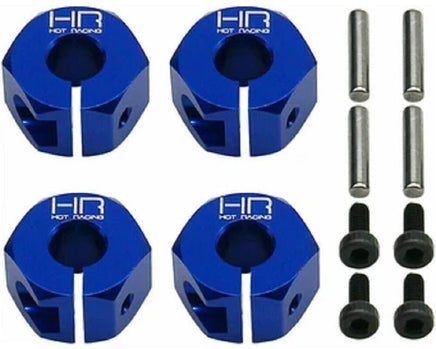 Hot Racing - Blue Aluminum 12mm Wheel Hex, for Mini Maxx - Hobby Recreation Products