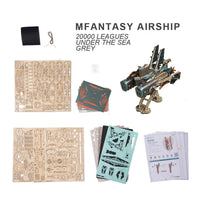 HowCat - 20,000 Leagues - MFantasy Airship - Grey - Hobby Recreation Products