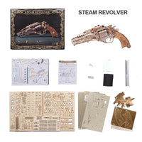 HowCat - Steam Revolver - White - Hobby Recreation Products